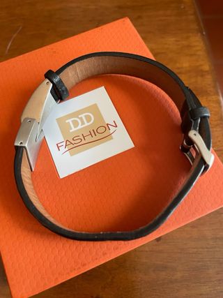 Bracciale DD Fashion Uomo Nero Argento