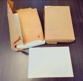 Lote Antiguo Papel Escritura