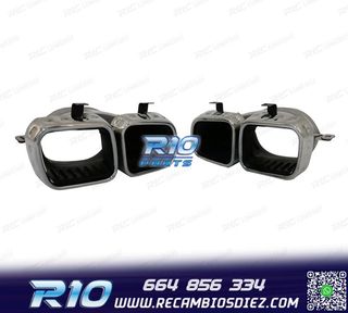 COLAS DE ESCAPE MERCEDES GLE W167 19- LOOK AMG GLE63 CROMO