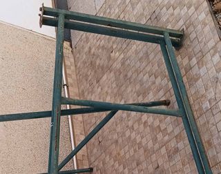 2 piezas Caballete metálico plegable