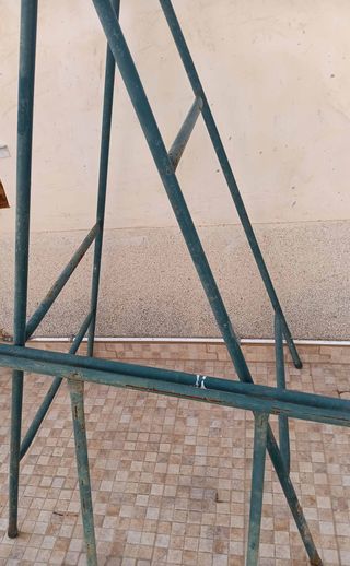 2 piezas Caballete metálico plegable