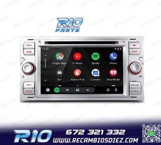 RADIO GPS ANDROID 12 PARA FORD FOCUS C-MAX FIESTA GALAXY KUG