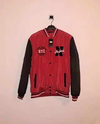 Giacca Varsity Rossa e Nera