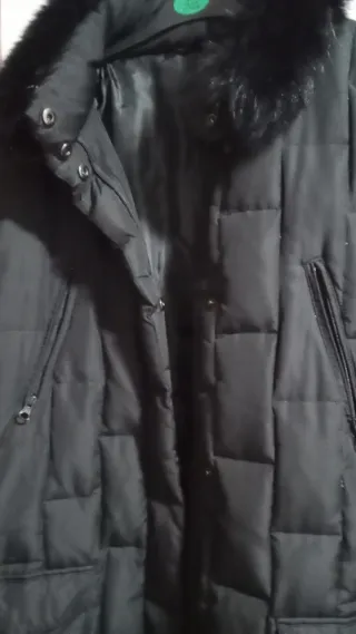 Plumífero abrigo negro