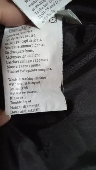 Plumífero abrigo negro