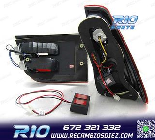 PILOTOS BMW X5 E53 99-03 ROJO AHUMADO LED