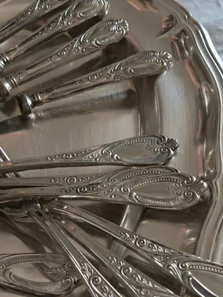 Servizio posate vintage silver plated Arg 800 da 6