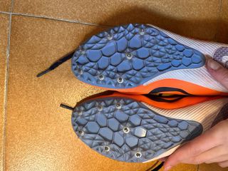 Zapatillas Nike Atletismo Clavos Naranja azul
