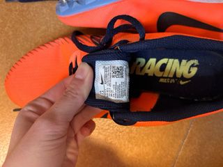 Zapatillas Nike Atletismo Clavos Naranja azul