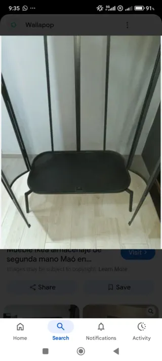 Armario ropero metálico negro