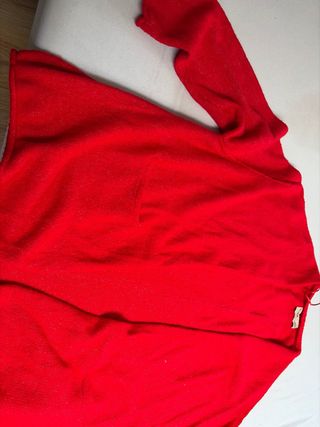 Chaqueta de lana roja talla M