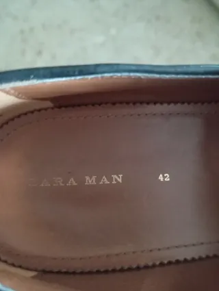 Zapatos de vestir Zara Man negros Talla 42.