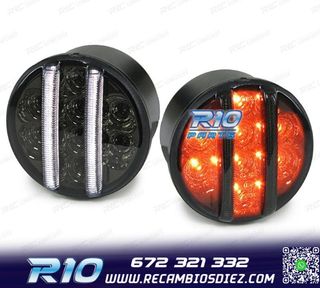 INTERMITENTES FRONTALES PARA JEEP WRANGLER JK 07- LED NEGRO