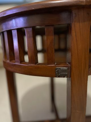 Mesa auxiliar Banak madera y ratán