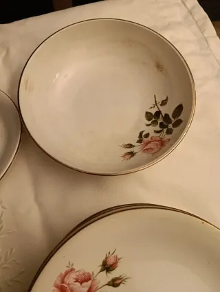 Vajilla San Claudio Porcelana Flores Rosas