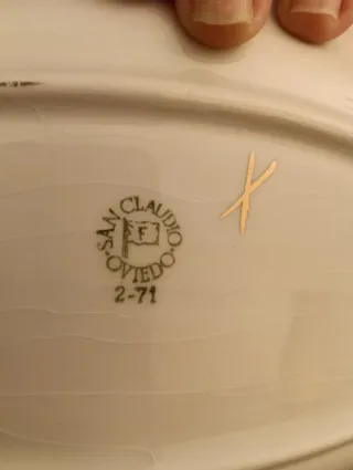 Vajilla San Claudio Porcelana Flores Rosas