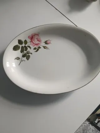 Vajilla San Claudio Porcelana Flores Rosas