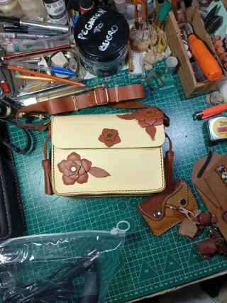 Bolso de hombro de piel mujer