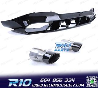 DIFUSOR MERCEDES CLA C118 19- AMG NEGRO BRILLO + COLAS ESCAP