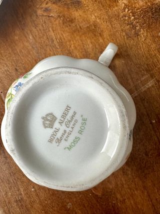 Taza de porcelana Royal Albert moss rose