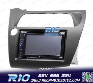 MARCO NEGRO RADIO 2-DIN PARA HONDA CIVIC HATCHBACK 06-11