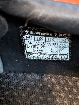 Scarpe SPECIALIZED S-WORKS 7 XC taglia 46