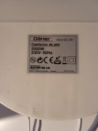 Calentador de aire Daher