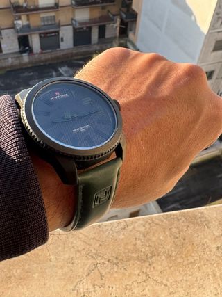 Orologio verde e Nero Elegante