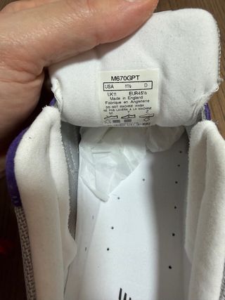 New Balance 670 Made in England Talla 45.5