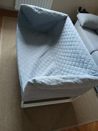 Sillón 2 plazas tela y metal