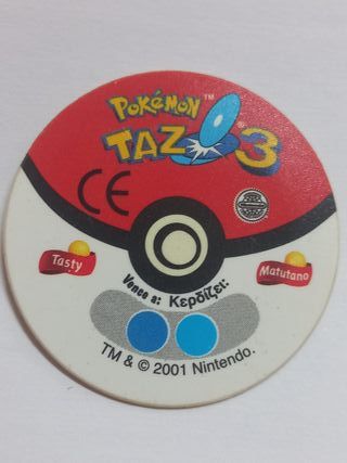 Tazo 3 Pokémon 2001 Holográfico
