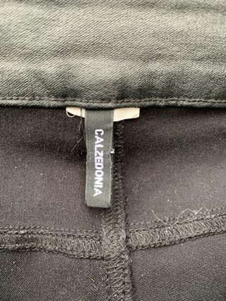 Pantaloni Calzedonia ecopelle neri