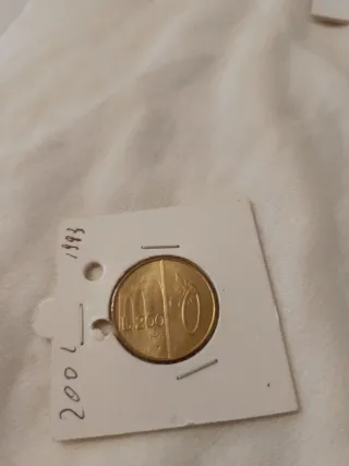 Moneta 200 Lire 1993 san marino