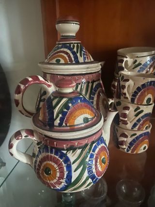Juego de té/café tunecino terracota