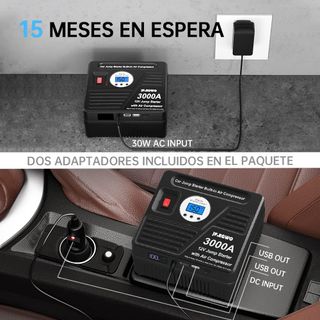 Arrancador Coche 3000A 26800mAh 150PSI - Nuevo