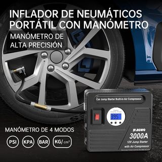 Arrancador Coche 3000A 26800mAh 150PSI - Nuevo