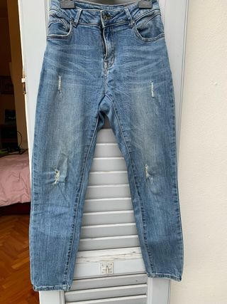 Jeans donna strappati blu
