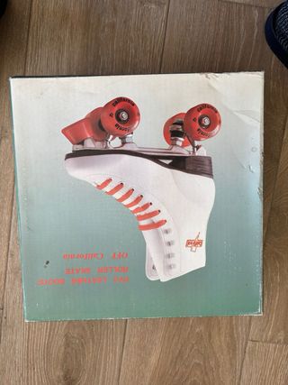 Pattini California Bianchi e Rossi