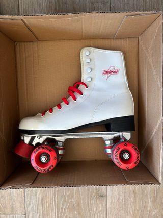 Pattini California Bianchi e Rossi