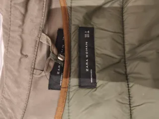 Parka Zara Verde Talla M