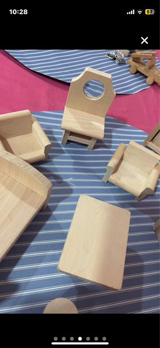 Muebles de madera para barriguitas