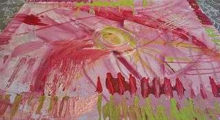 Lienzo abstracto moderno "Turbulencias de amor"