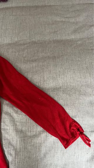 Jersey rojo manga larga