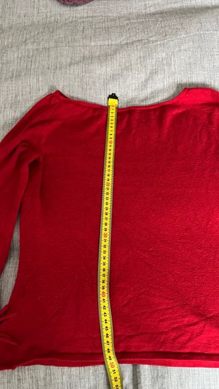 Jersey rojo manga larga