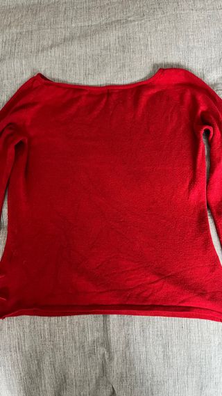 Jersey rojo manga larga