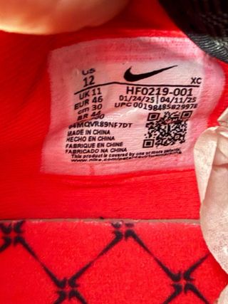 Scarpe Nike Uomo Tg 46 Nero/Rosso