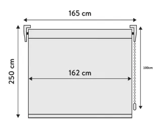 4 tende avvolgibili Screen grigie