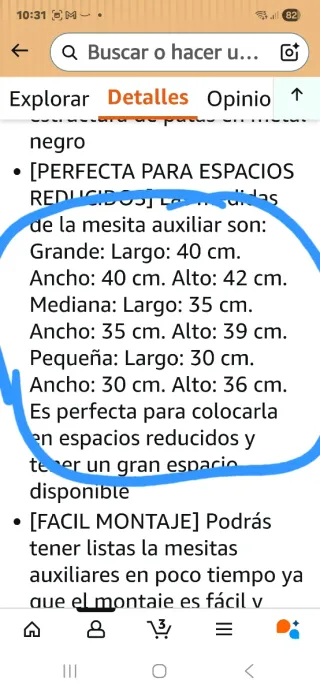 Set 3 mesas centro madera y metal