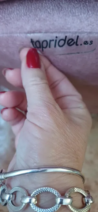 Poltrona relax rosa in tessuto