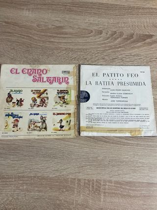 2 Vinilos Cuentos Infantiles Años 70